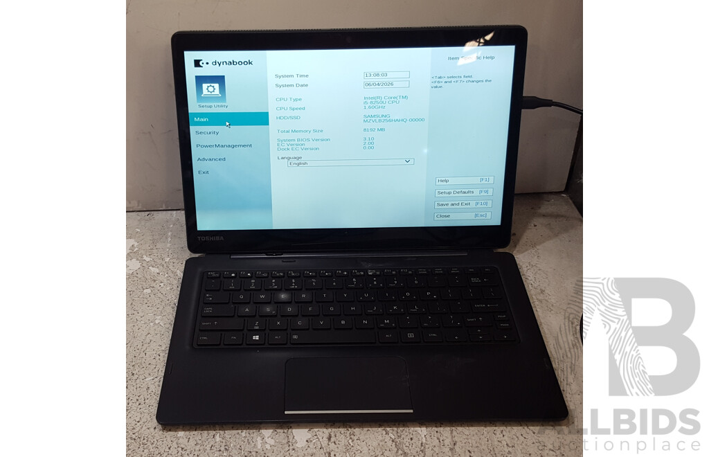 1661828 · Toshiba Portege X30T-E Intel Core i5 (8250U) 1.60GHz-3.40GHz 4-Core CPU 13.3-Inch Touchscreen Detachable Laptop