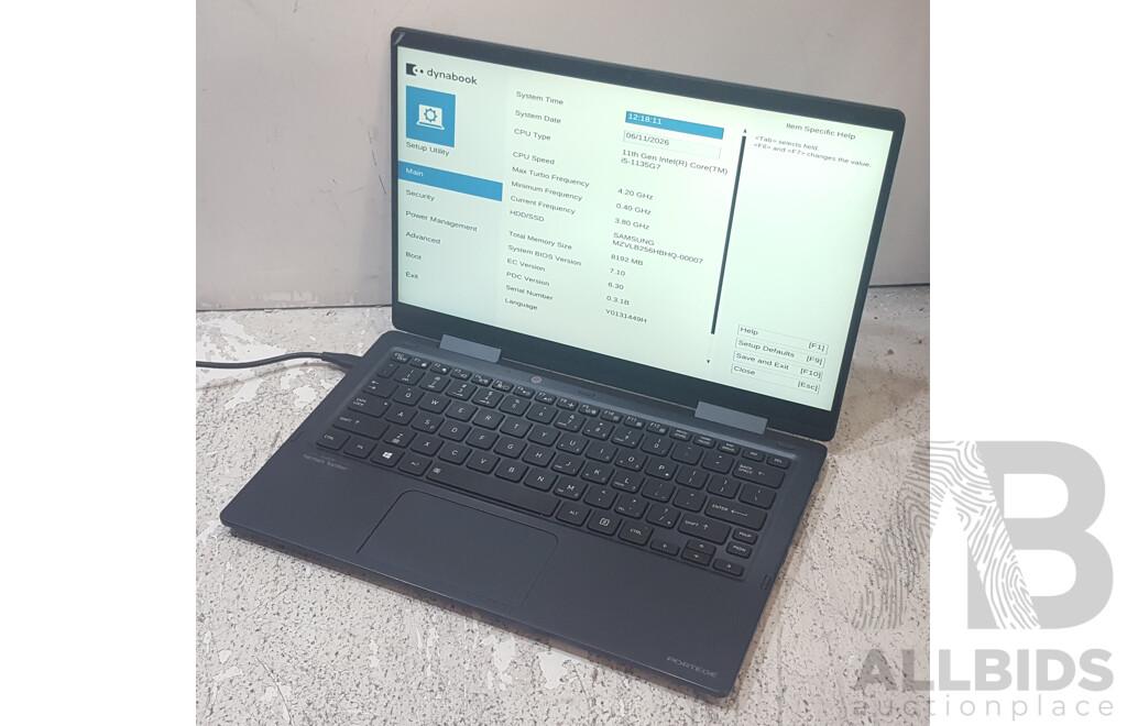 1661814 · Toshiba Dynabook Portege X30W-J 11th Gen Intel Core i5 (1135G7) 2.40GHz-4.20GHz 4-Core CPU 13-Inch Laptop