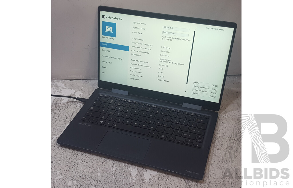1661812 · Toshiba Dynabook Portege X30W-J 11th Gen Intel Core i5 (1135G7) 2.40GHz-4.20GHz 4-Core CPU 13-Inch Laptop