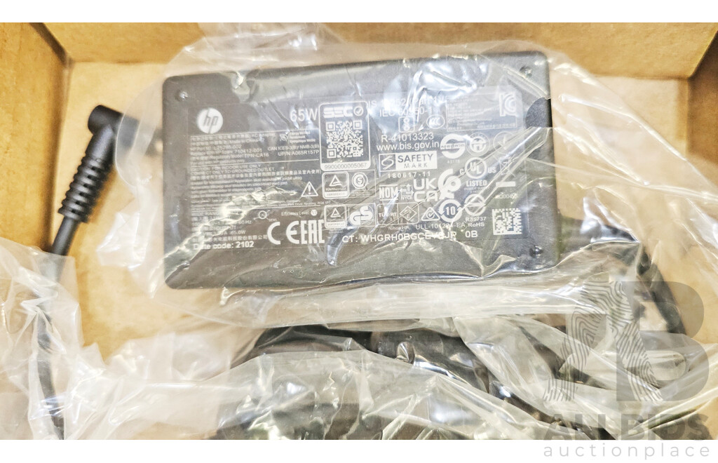 HP 65W Smart AC Adapter - Lot of Six - Brand New