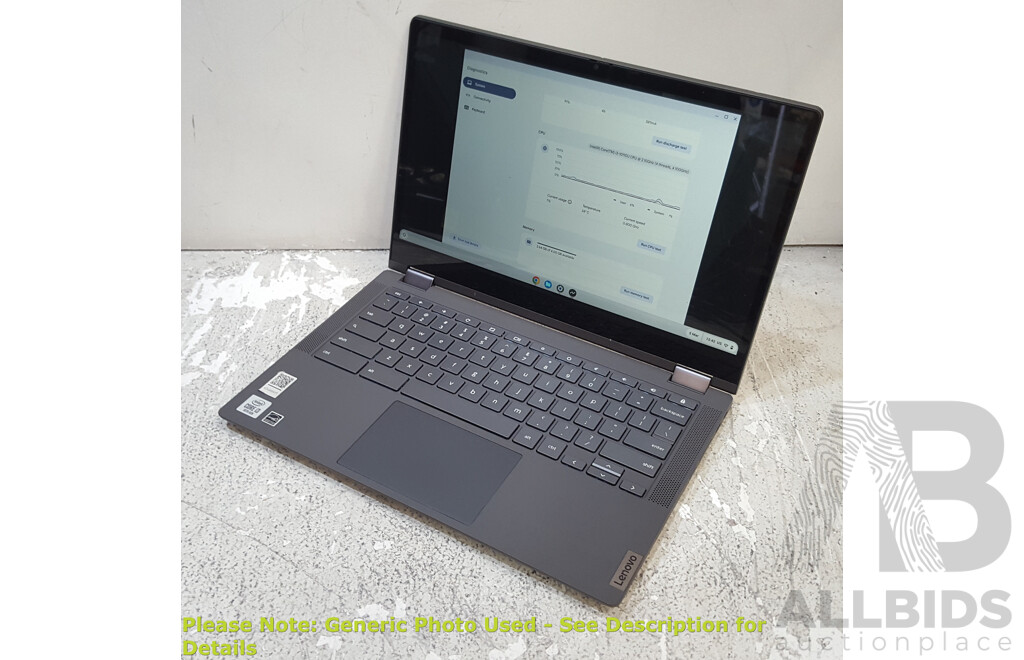 Lenovo IdeaPad Flex 5 (CB-13IML05) 10th Gen Intel Core i3 (10110U) 2.10GHz-4.10GHz 2-Core CPU 13-Inch Chromebook