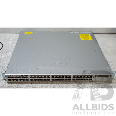 Cisco (WS-C3850-48F-L) Catalyst 3850 48 PoE+ 48-Port Gigabit Switch