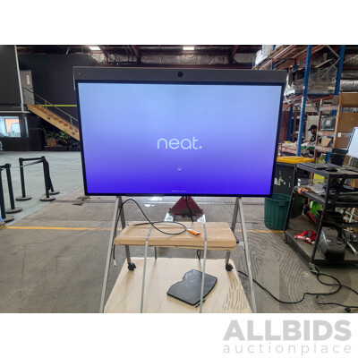 Neat Board 65 Inch Touch Screen Monitor with Rollerable Fixed Stand