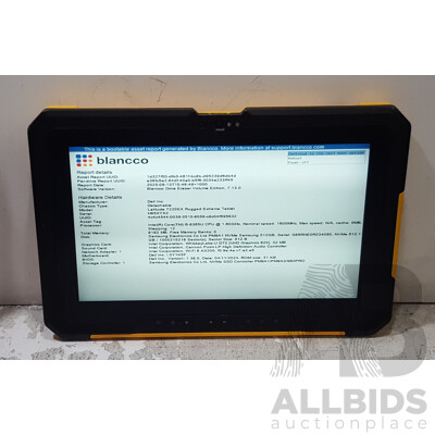 Dell Latitude 7220EX Intel Core i5 (8365U) 1.60GHz-4.10GHz 4-Core CPU 11.6-Inch FHD Rugged Extreme Tablet