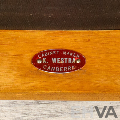 Pair of Maple Splat Back Dining Chairs by Fred Ward for Kees Westra