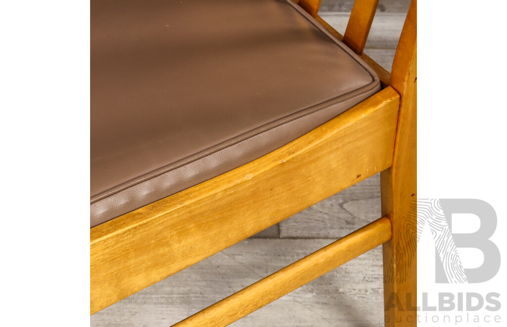 Pair of Maple Splat Back Dining Chairs by Fred Ward for Kees Westra