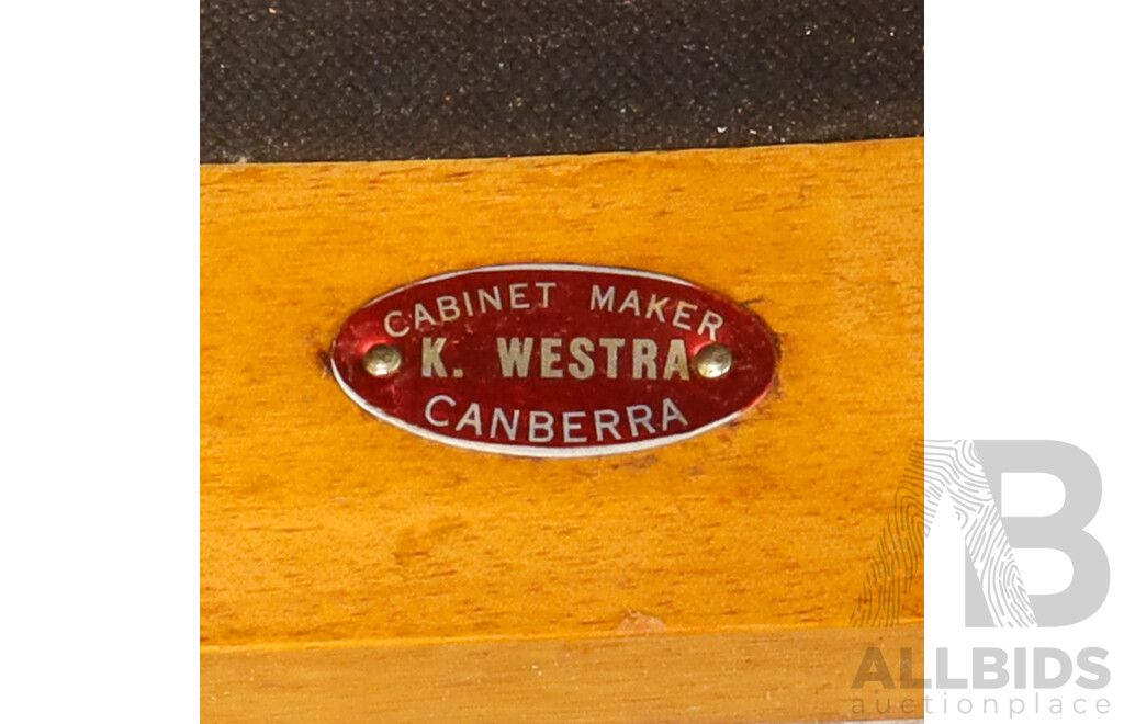 Pair of Maple Splat Back Dining Chairs by Fred Ward for Kees Westra