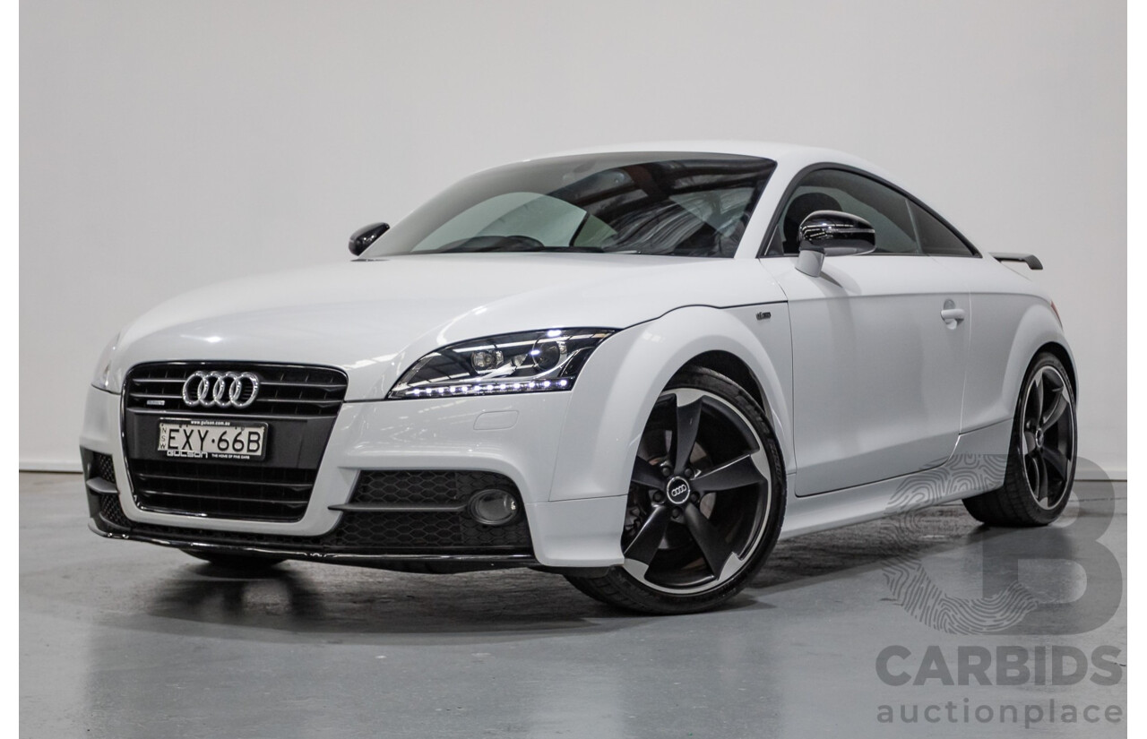 6/2014 Audi TT S-Line 2.0 TFSI Quattro (AWD) 8J MY14 2D Coupe Glacier White Turbo (155kw) 2.0L