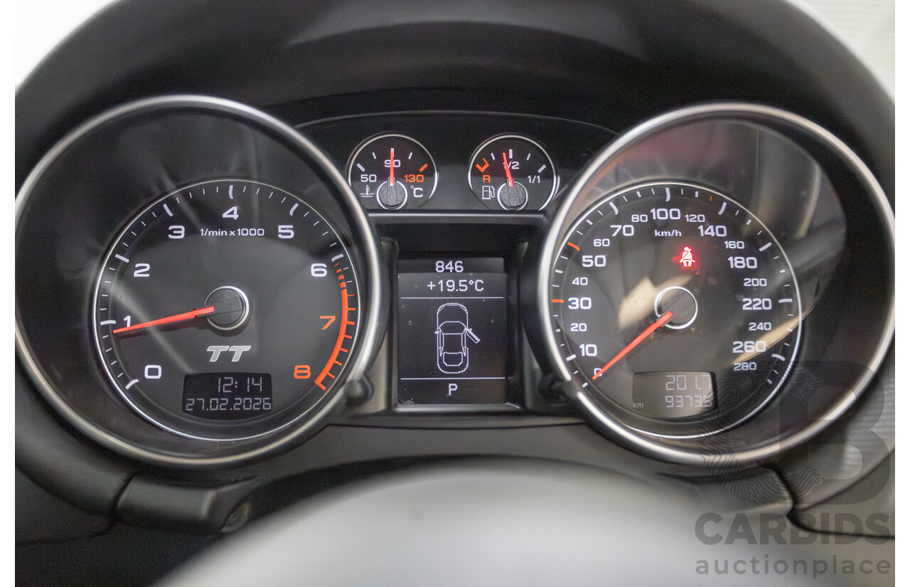 6/2014 Audi TT S-Line 2.0 TFSI Quattro (AWD) 8J MY14 2D Coupe Glacier White Turbo (155kw) 2.0L