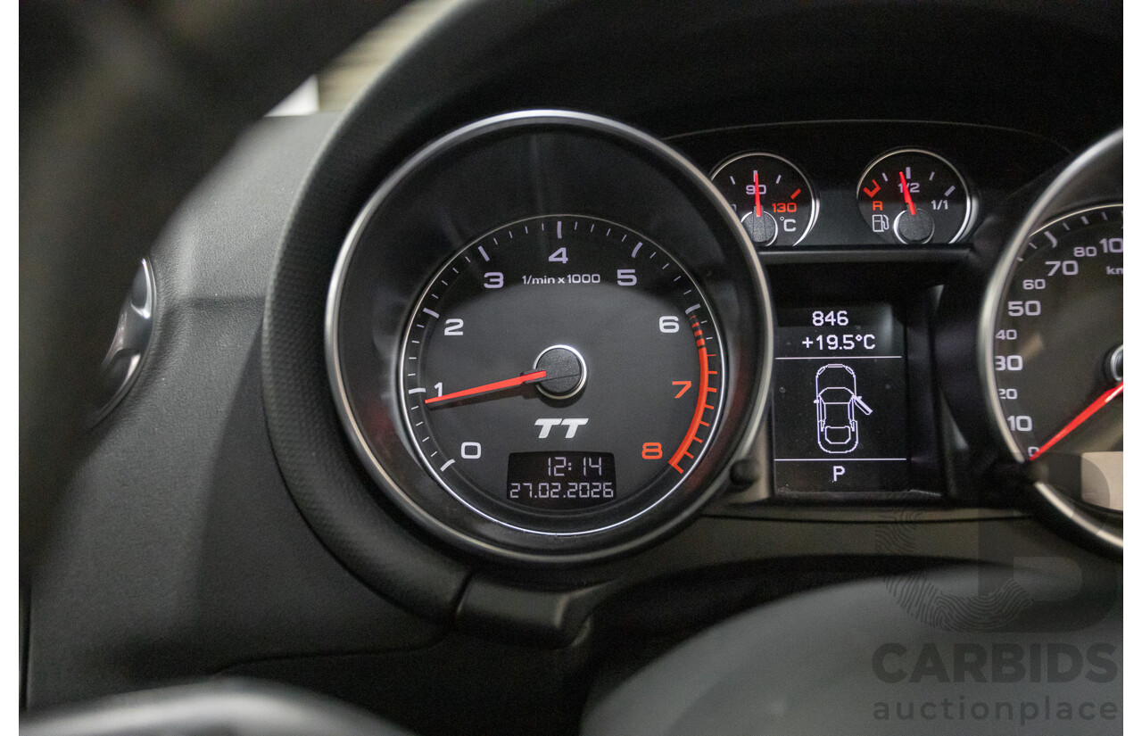 6/2014 Audi TT S-Line 2.0 TFSI Quattro (AWD) 8J MY14 2D Coupe Glacier White Turbo (155kw) 2.0L