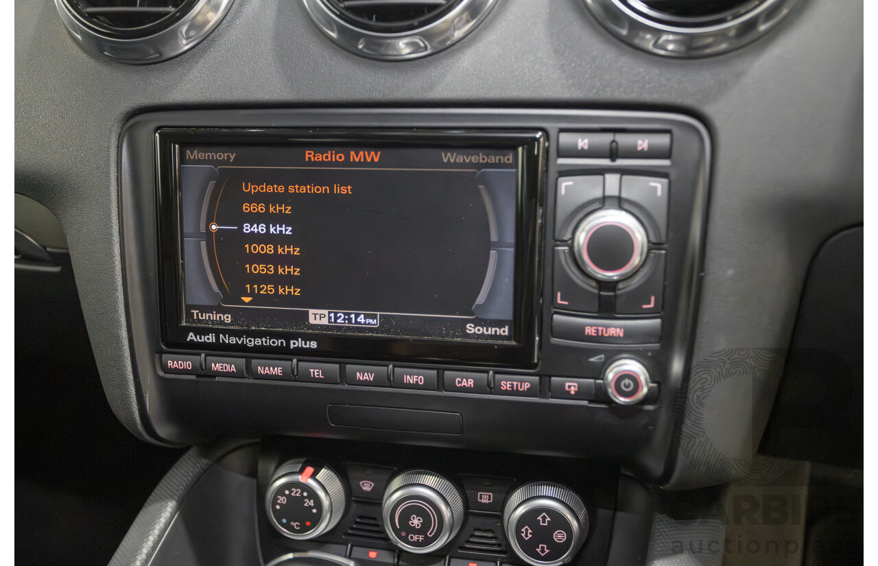 6/2014 Audi TT S-Line 2.0 TFSI Quattro (AWD) 8J MY14 2D Coupe Glacier White Turbo (155kw) 2.0L