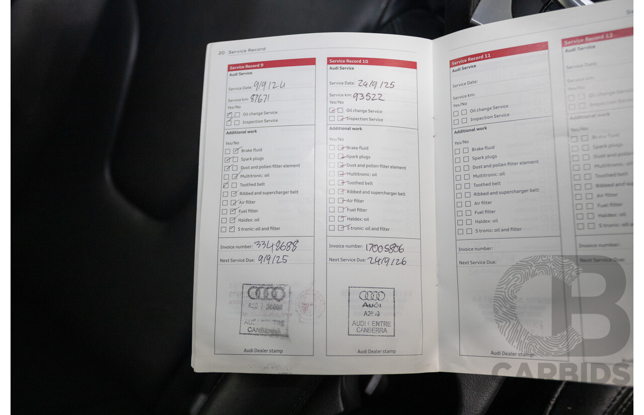 6/2014 Audi TT S-Line 2.0 TFSI Quattro (AWD) 8J MY14 2D Coupe Glacier White Turbo (155kw) 2.0L