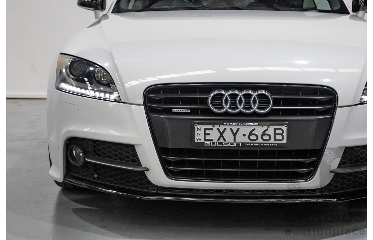 6/2014 Audi TT S-Line 2.0 TFSI Quattro (AWD) 8J MY14 2D Coupe Glacier White Turbo (155kw) 2.0L