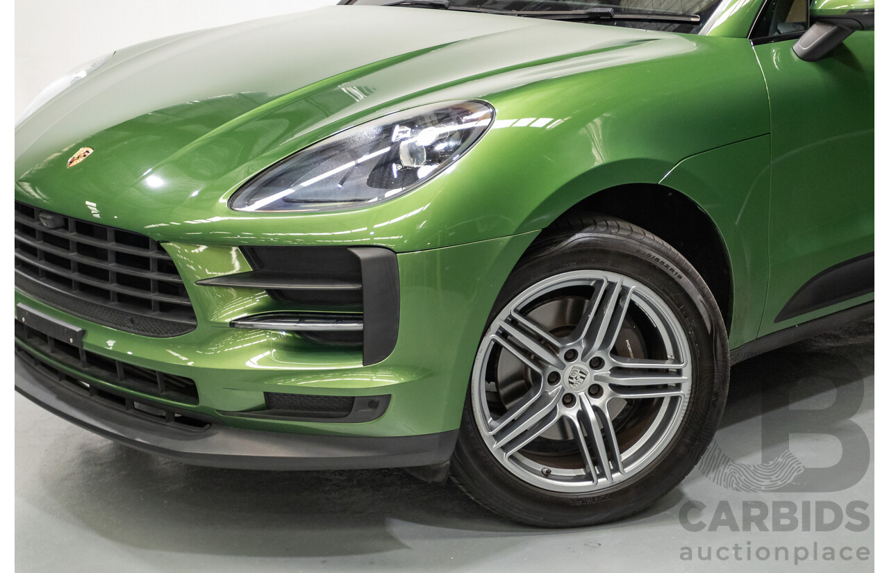 6/2019 Porsche Macan (AWD) 95B MY19 4D Wagon Mamba Green Metallic Turbo 2.0L