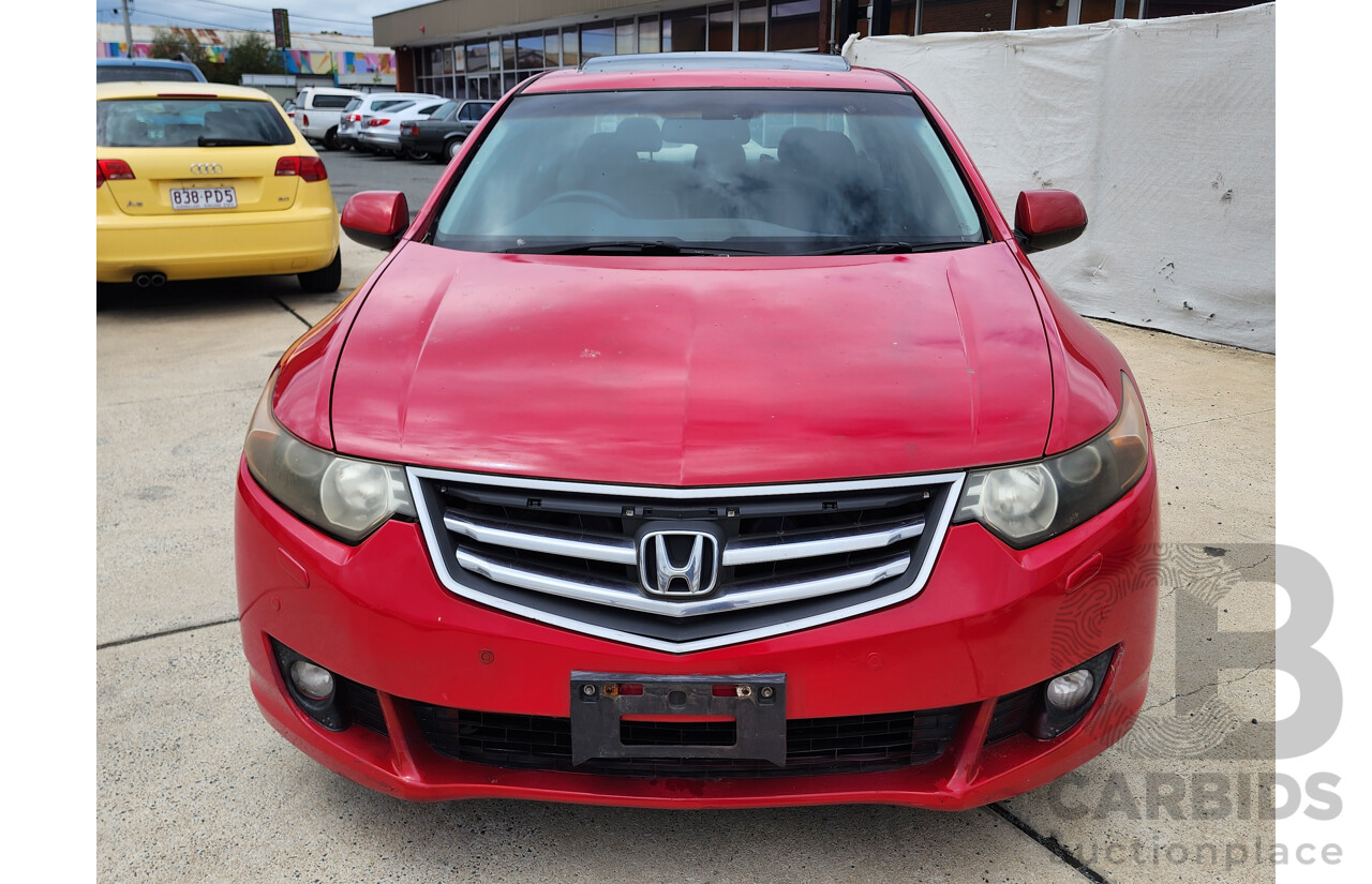 8/2008 Honda Accord EURO Luxury 10 4d Sedan Red 2.4L