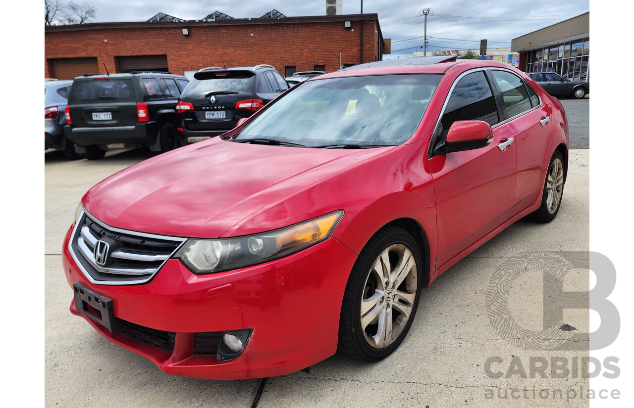 8/2008 Honda Accord EURO Luxury 10 4d Sedan Red 2.4L