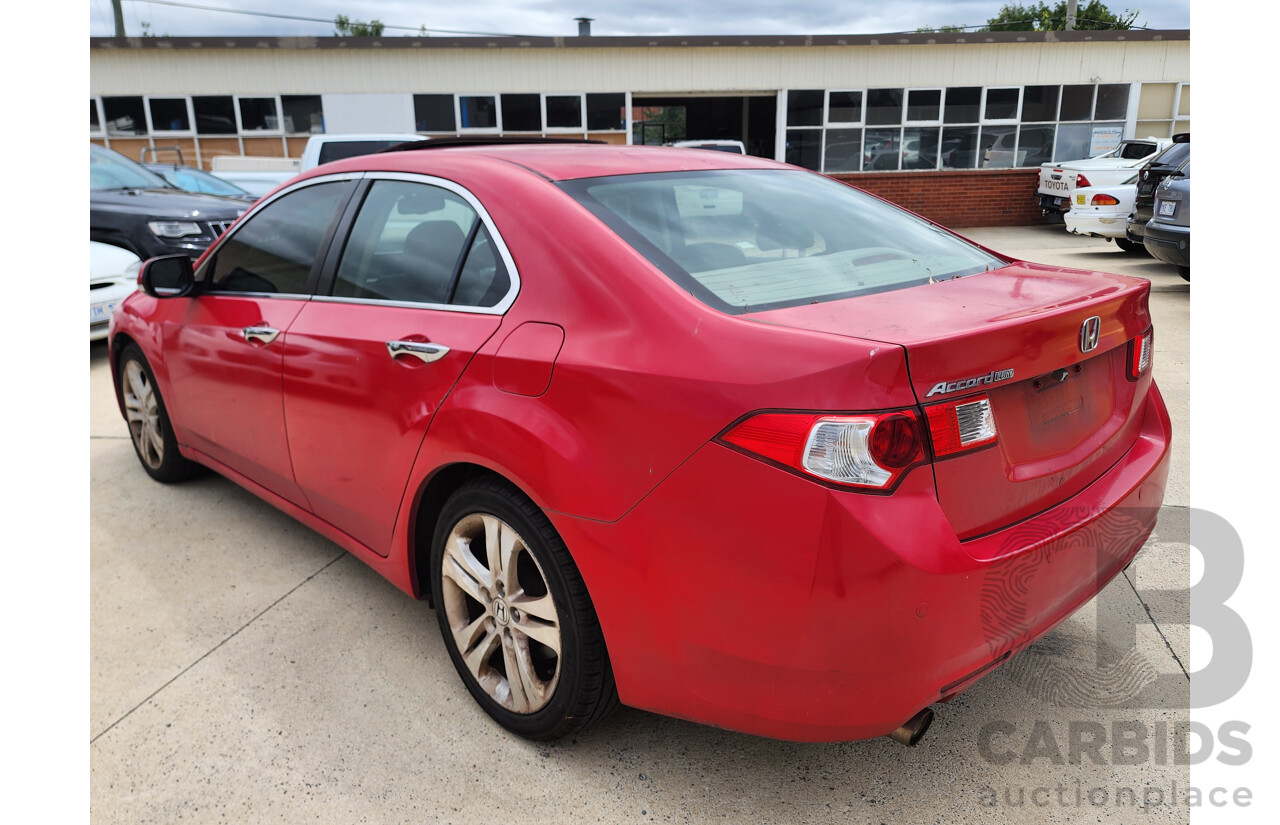 8/2008 Honda Accord EURO Luxury 10 4d Sedan Red 2.4L