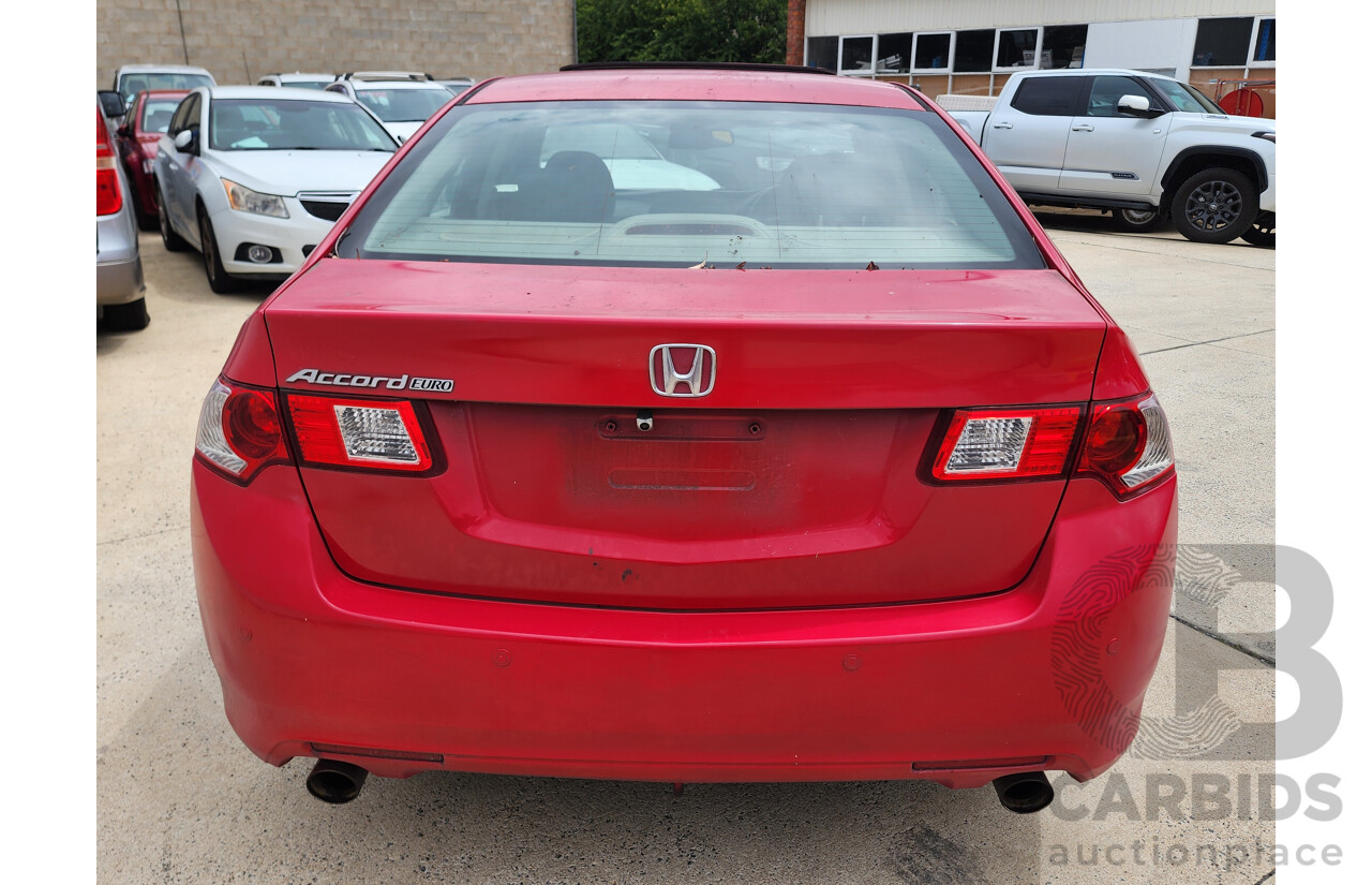 8/2008 Honda Accord EURO Luxury 10 4d Sedan Red 2.4L