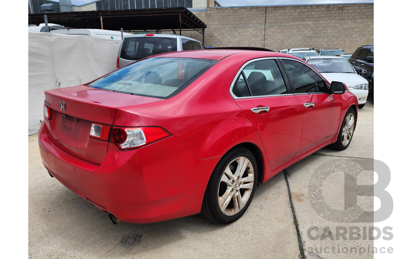 8/2008 Honda Accord EURO Luxury 10 4d Sedan Red 2.4L
