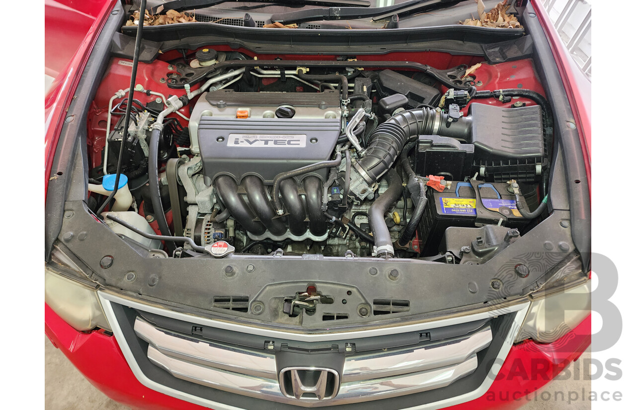 8/2008 Honda Accord EURO Luxury 10 4d Sedan Red 2.4L