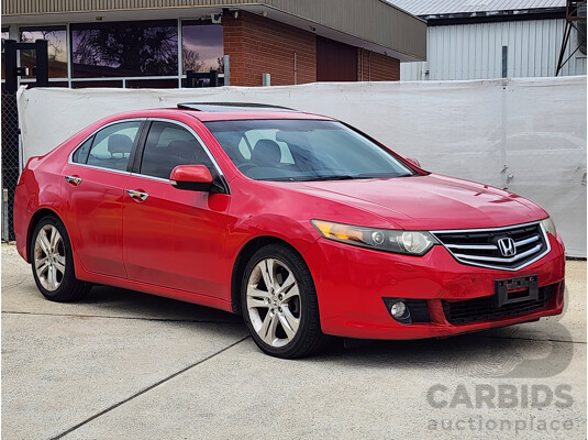 8/2008 Honda Accord EURO Luxury 10 4d Sedan Red 2.4L