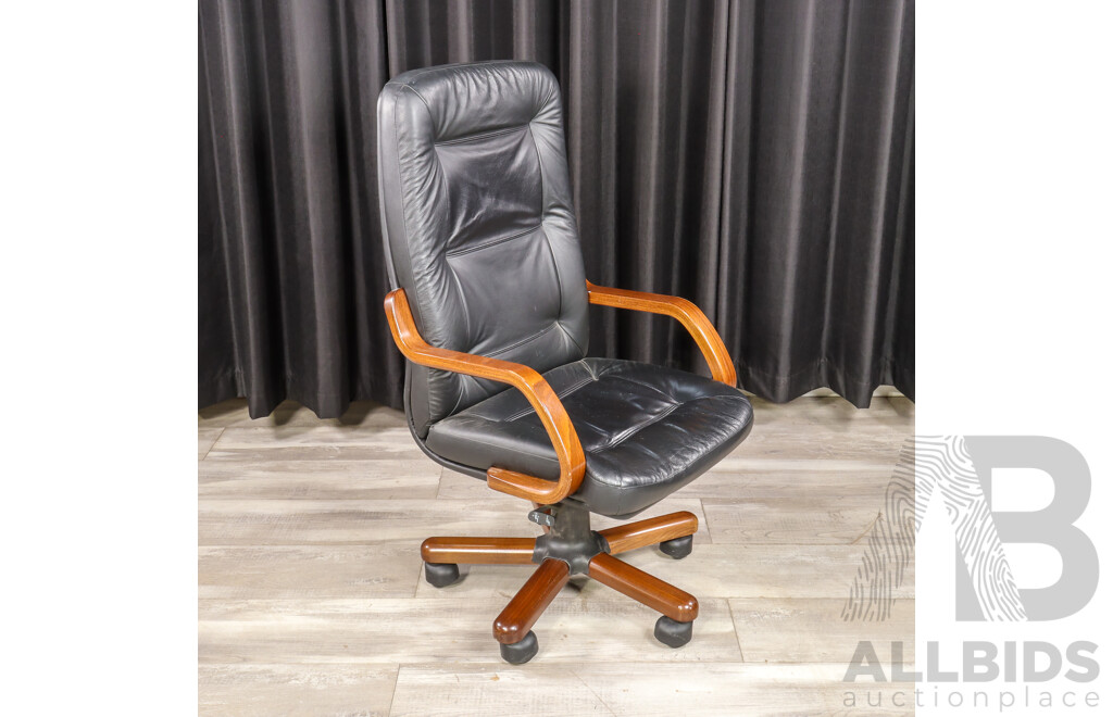 Modern Leather Desk Chair
