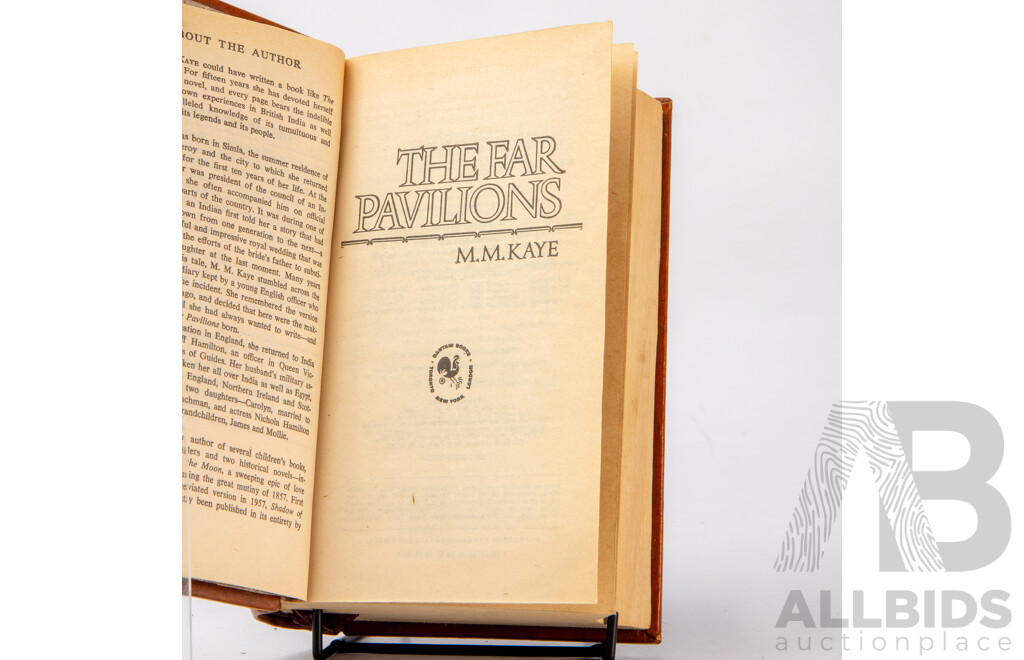 Collection of 11 Leather Bound Novels by Wilbur Smith and M.M Kaye