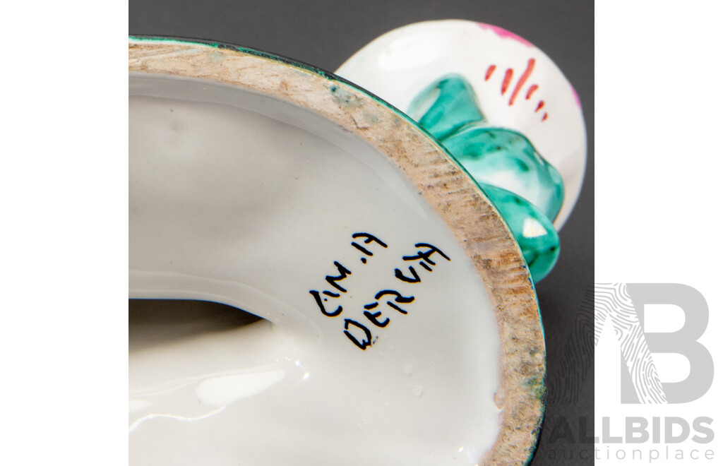 Pair of Italian Majolica Candle Sticks