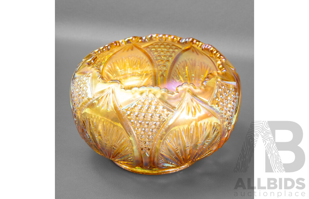 Vintage Carnival Glass Vase