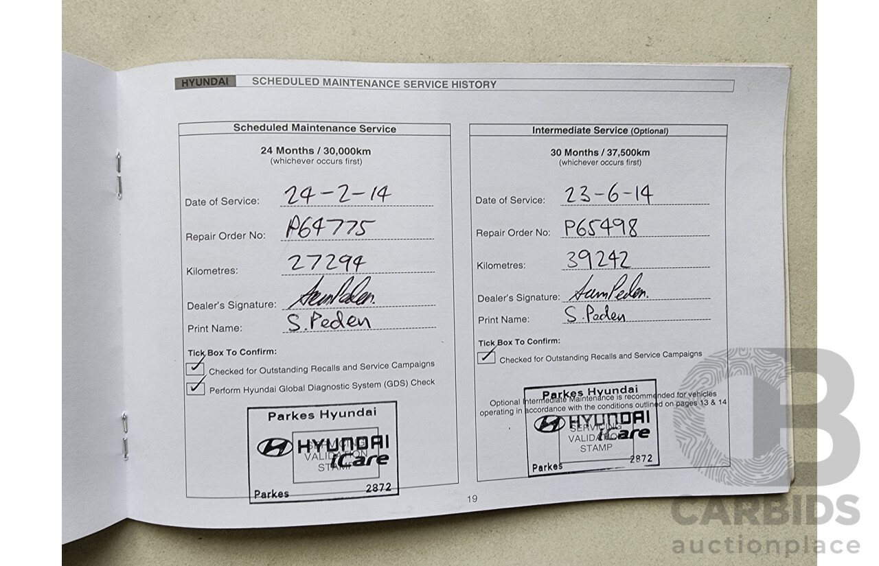 11/2012 Hyundai Santa Fe Elite CRDi (4x4) DM 4d Wagon Silver 2.2L