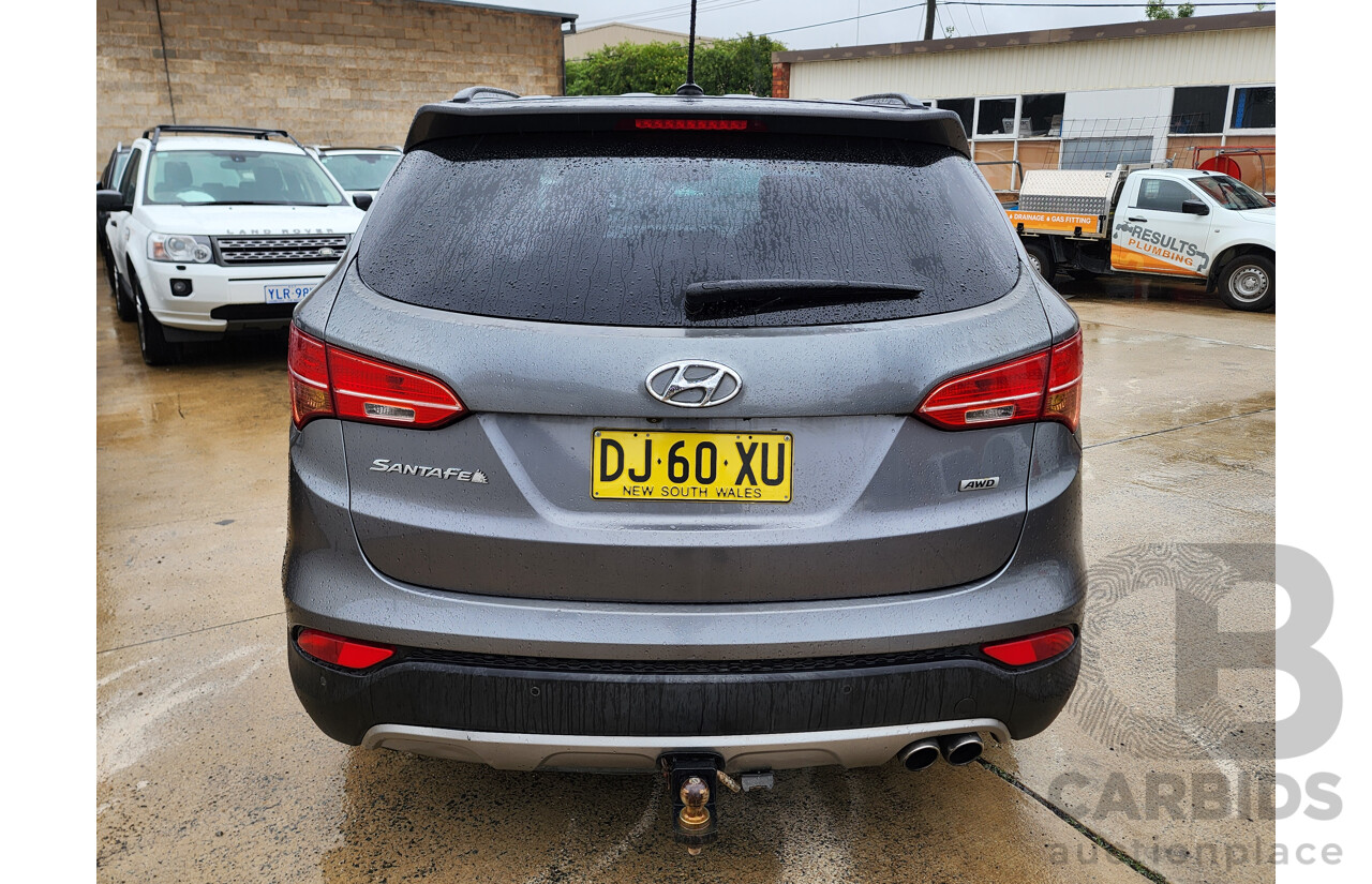11/2012 Hyundai Santa Fe Elite CRDi (4x4) DM 4d Wagon Silver 2.2L