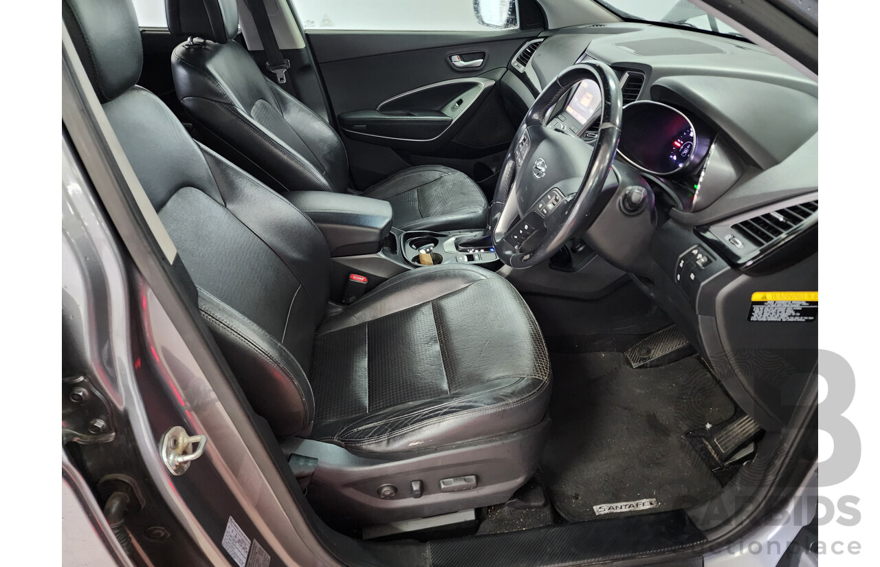 11/2012 Hyundai Santa Fe Elite CRDi (4x4) DM 4d Wagon Silver 2.2L