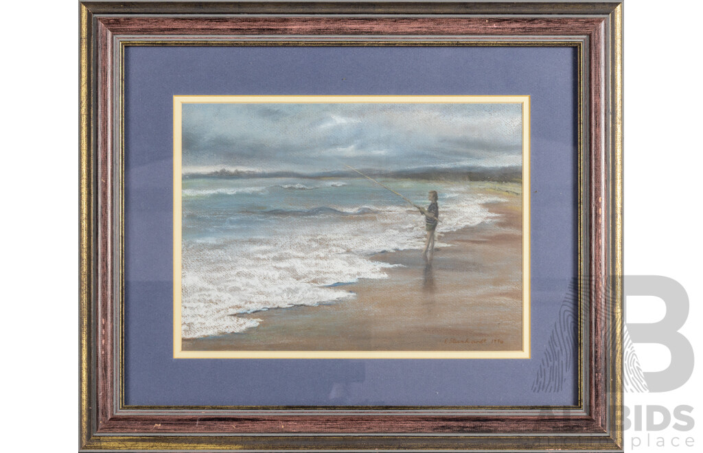 Eunice Steinhardt, (20th Century, Australian), Gone Fishin', Original Pastel, 37 X 44 Cm (frame)