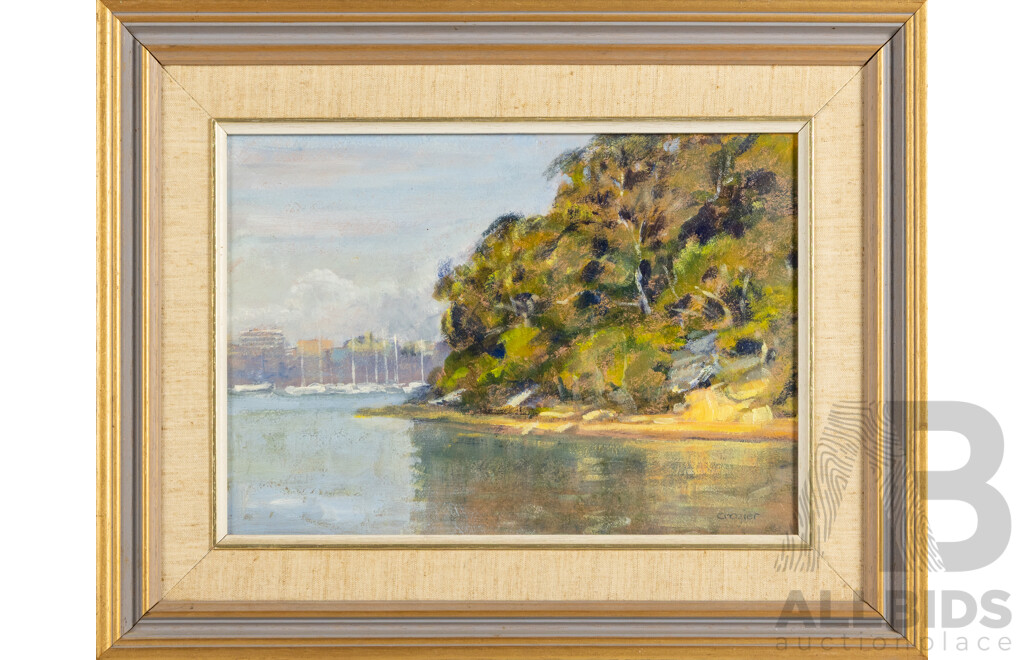 D. Crozier, (20th Century, Australian), North Harbour, Original Vintage Oil on Board, 40 x 50 cm (frame)