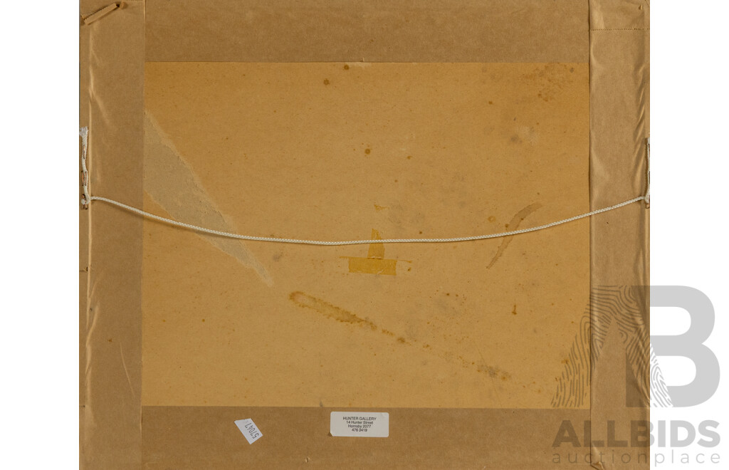 Bruce Robertson, (19/20th Centuries, Australian, 1872-1943), Across the Bay, Coogee, Sydney NSW, Wonderful Antique Etching on Cream Wove Paper, 37 x 45 cm (frame)