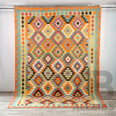 Large Modern Tribal Kilim