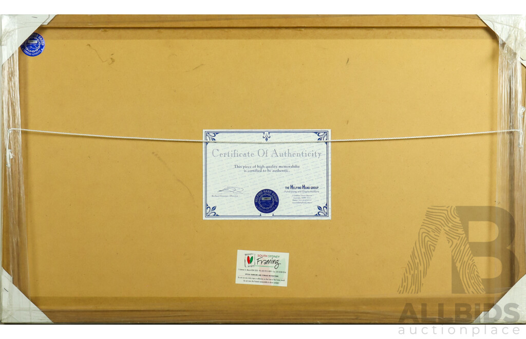 Framed Eldrick 'Tiger' Woods Signed Photo Montage