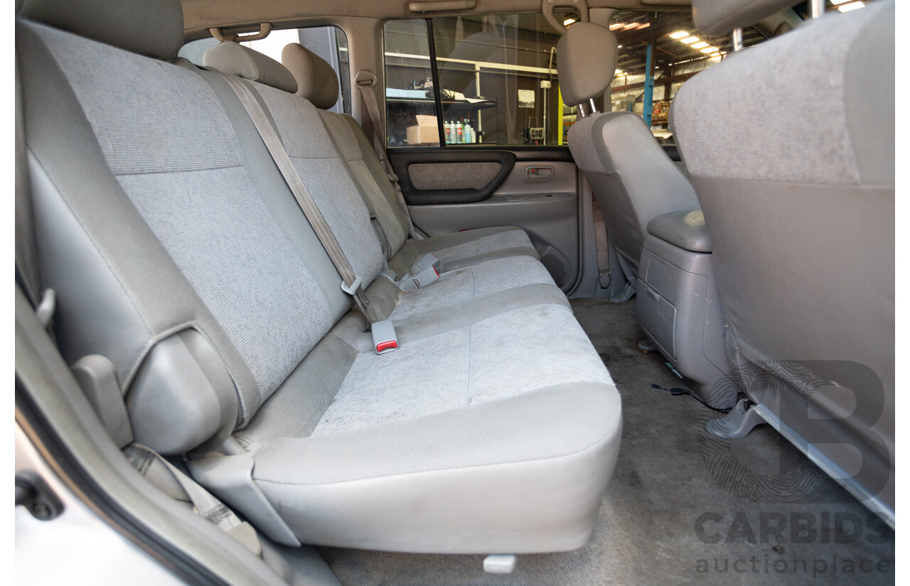 10/2002 Toyota Landcruiser GXL (4x4) FZJ105R 4D Warm Silver Metallic V8 4.7L - 8 Seater