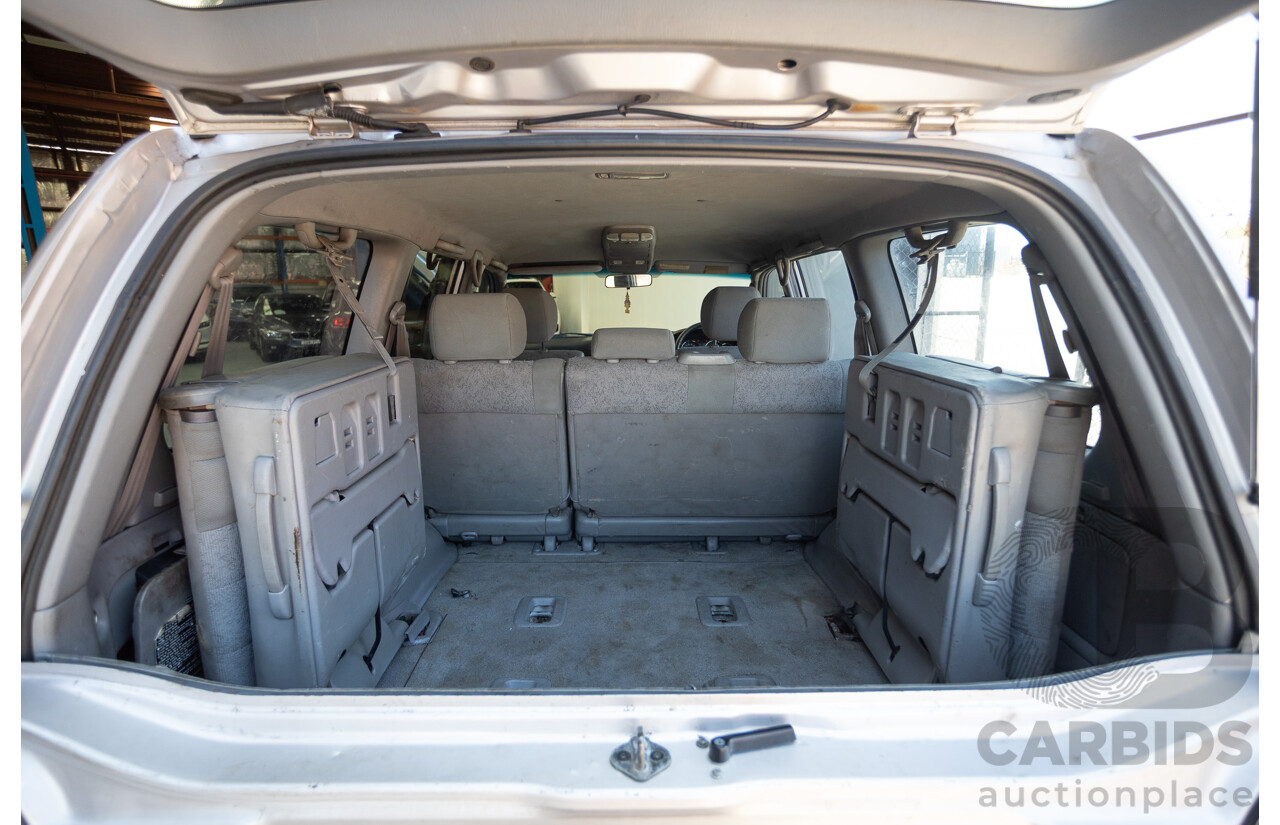 10/2002 Toyota Landcruiser GXL (4x4) FZJ105R 4D Warm Silver Metallic V8 4.7L - 8 Seater
