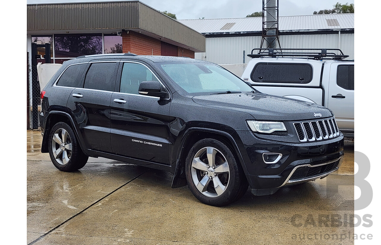 12/2013 Jeep Grand Cherokee Overland (4x4) WK MY14 4d Wagon Black 3.0L