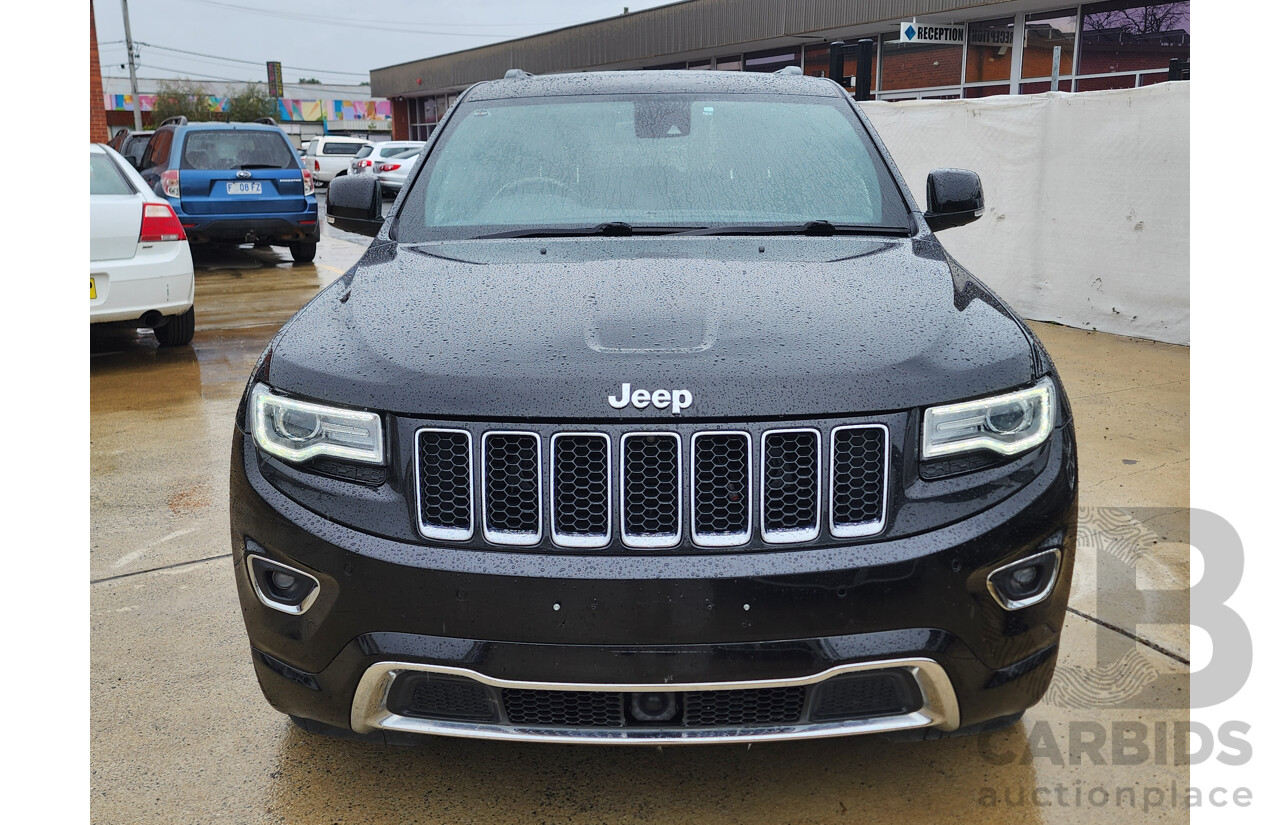 12/2013 Jeep Grand Cherokee Overland (4x4) WK MY14 4d Wagon Black 3.0L