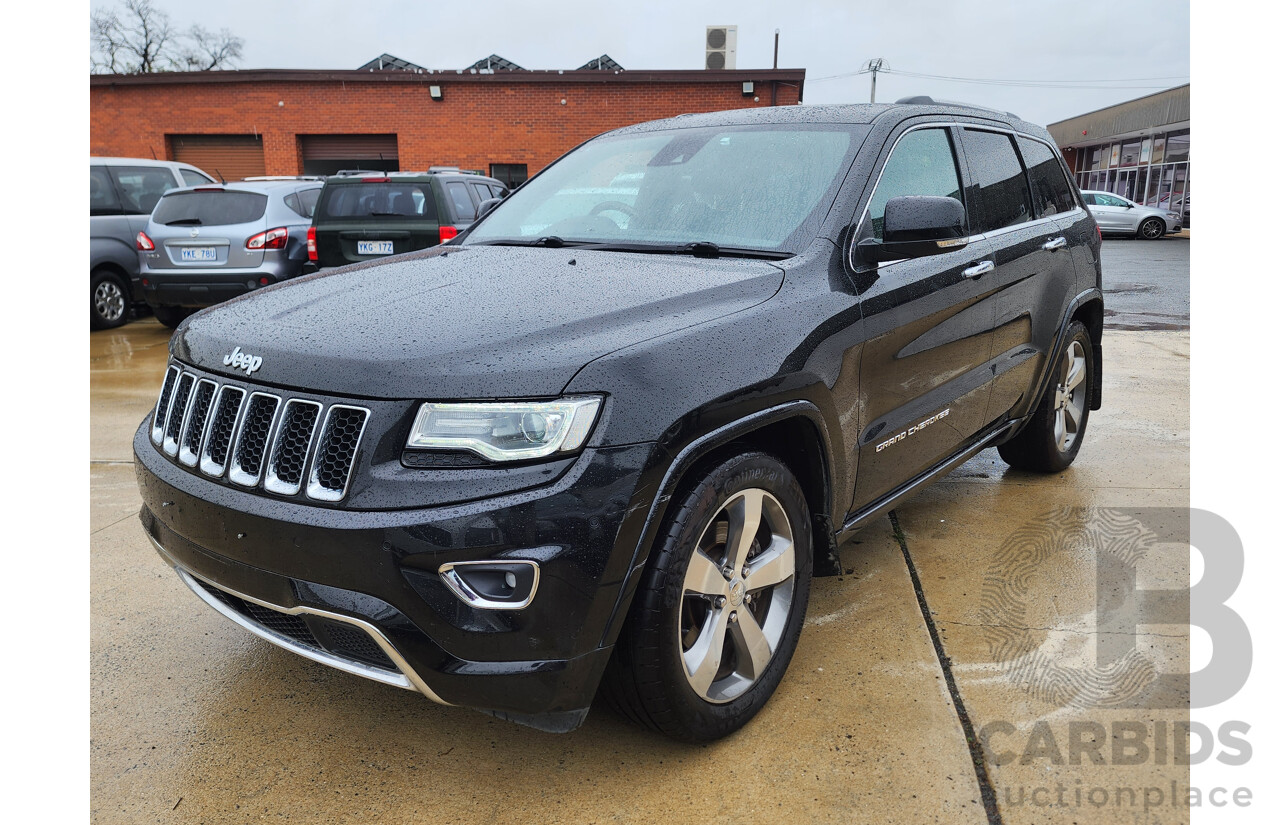 12/2013 Jeep Grand Cherokee Overland (4x4) WK MY14 4d Wagon Black 3.0L