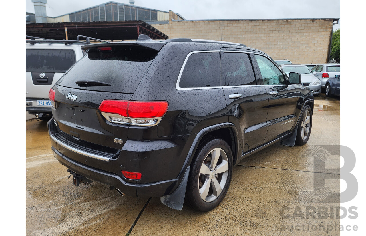 12/2013 Jeep Grand Cherokee Overland (4x4) WK MY14 4d Wagon Black 3.0L