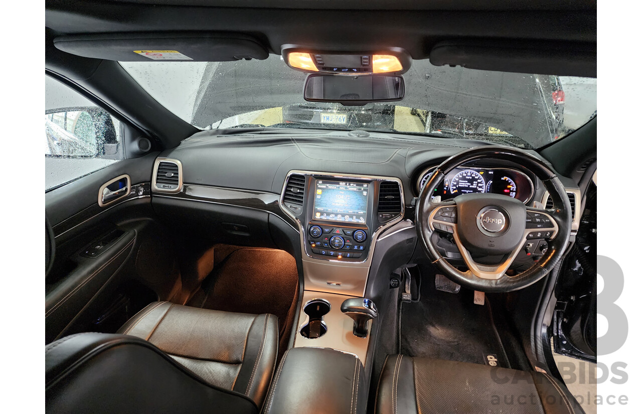 12/2013 Jeep Grand Cherokee Overland (4x4) WK MY14 4d Wagon Black 3.0L