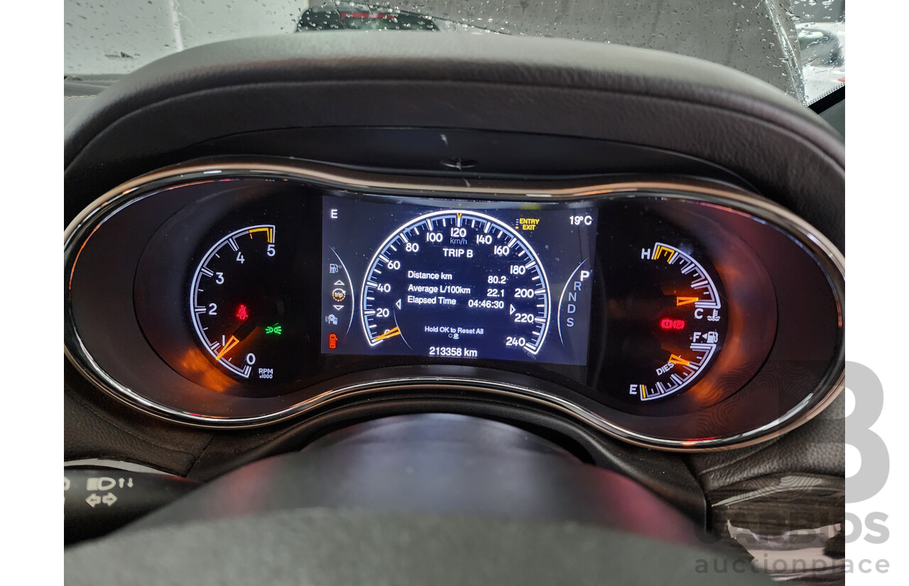 12/2013 Jeep Grand Cherokee Overland (4x4) WK MY14 4d Wagon Black 3.0L