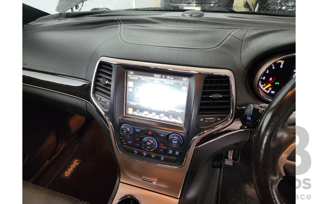 12/2013 Jeep Grand Cherokee Overland (4x4) WK MY14 4d Wagon Black 3.0L