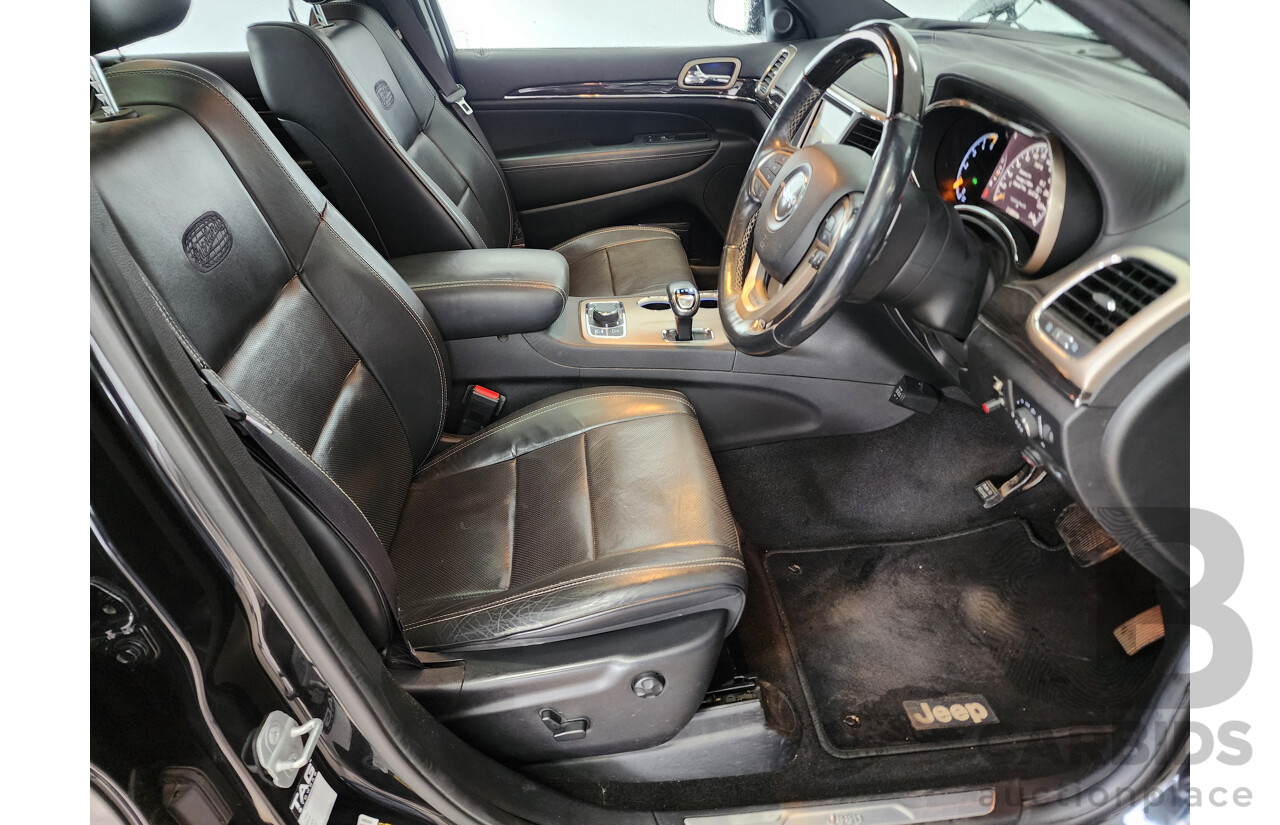 12/2013 Jeep Grand Cherokee Overland (4x4) WK MY14 4d Wagon Black 3.0L