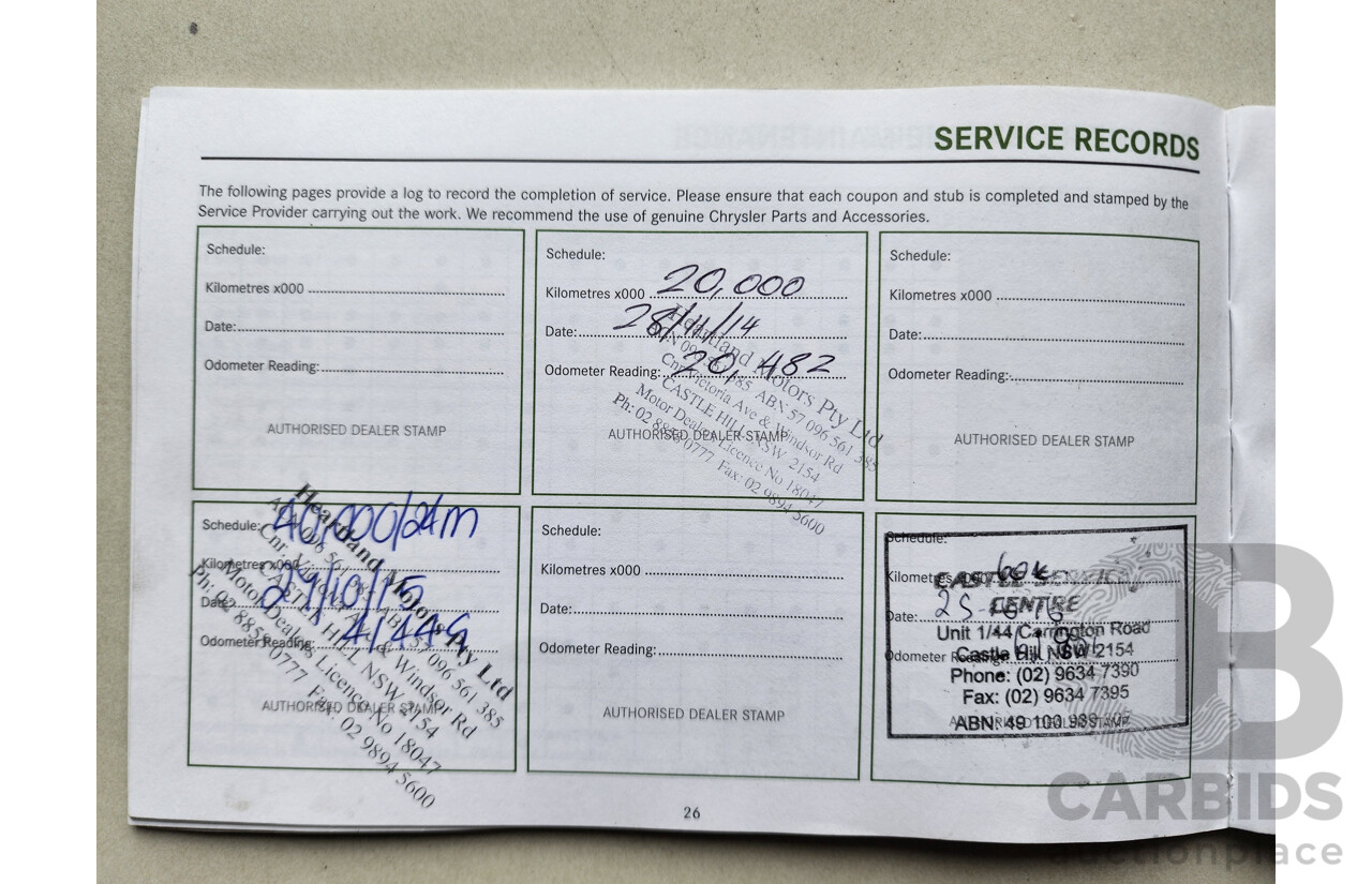 12/2013 Jeep Grand Cherokee Overland (4x4) WK MY14 4d Wagon Black 3.0L