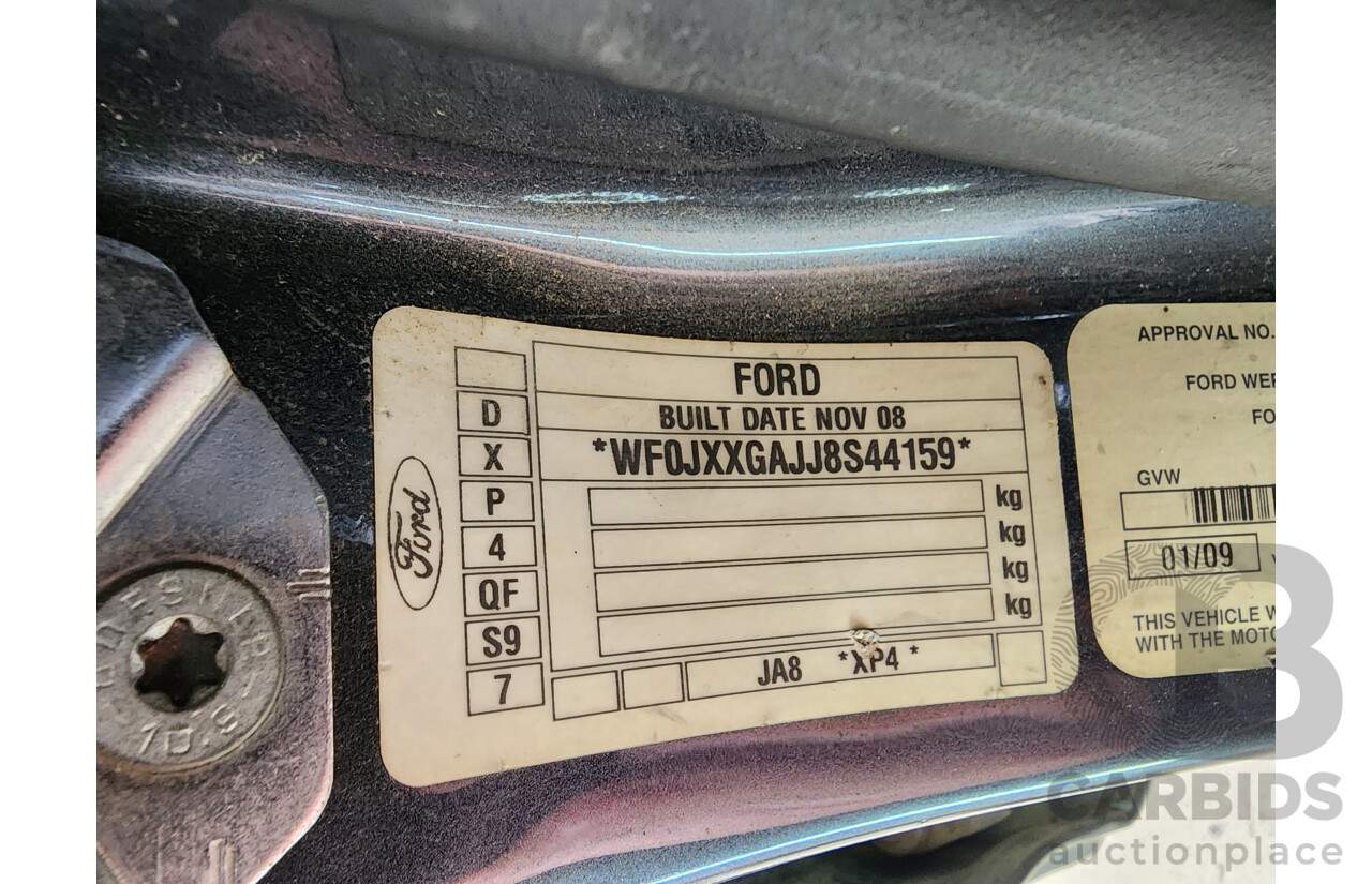 1/2009 Ford Fiesta Zetec WS 5d Hatchback Grey 1.6L