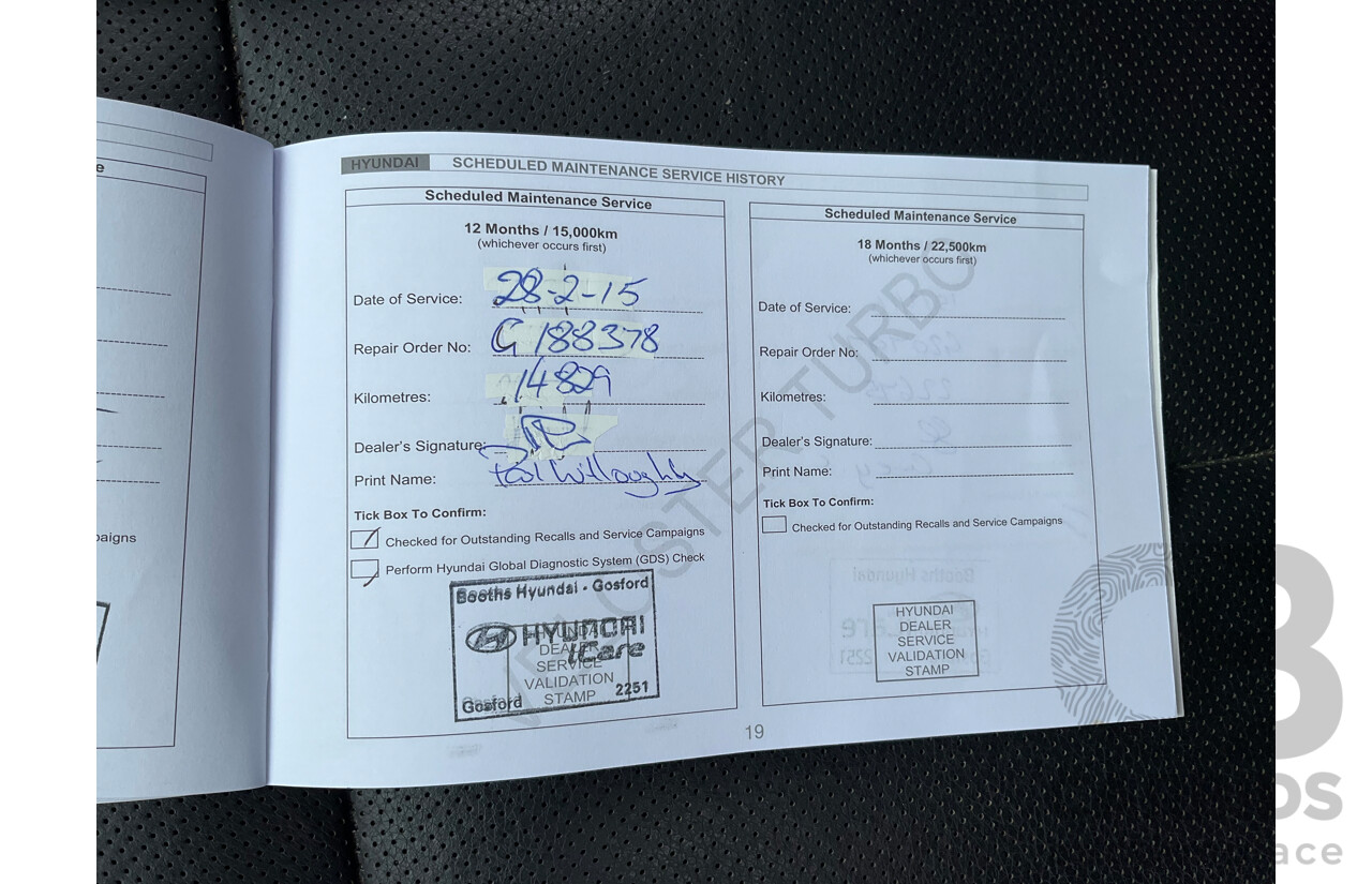 1/2014 Hyundai Veloster SR Turbo FS MY13 3d Coupe Veloster Red Turbo 1.6L